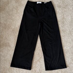 Dear John Black Wide-Leg  suede Jeans